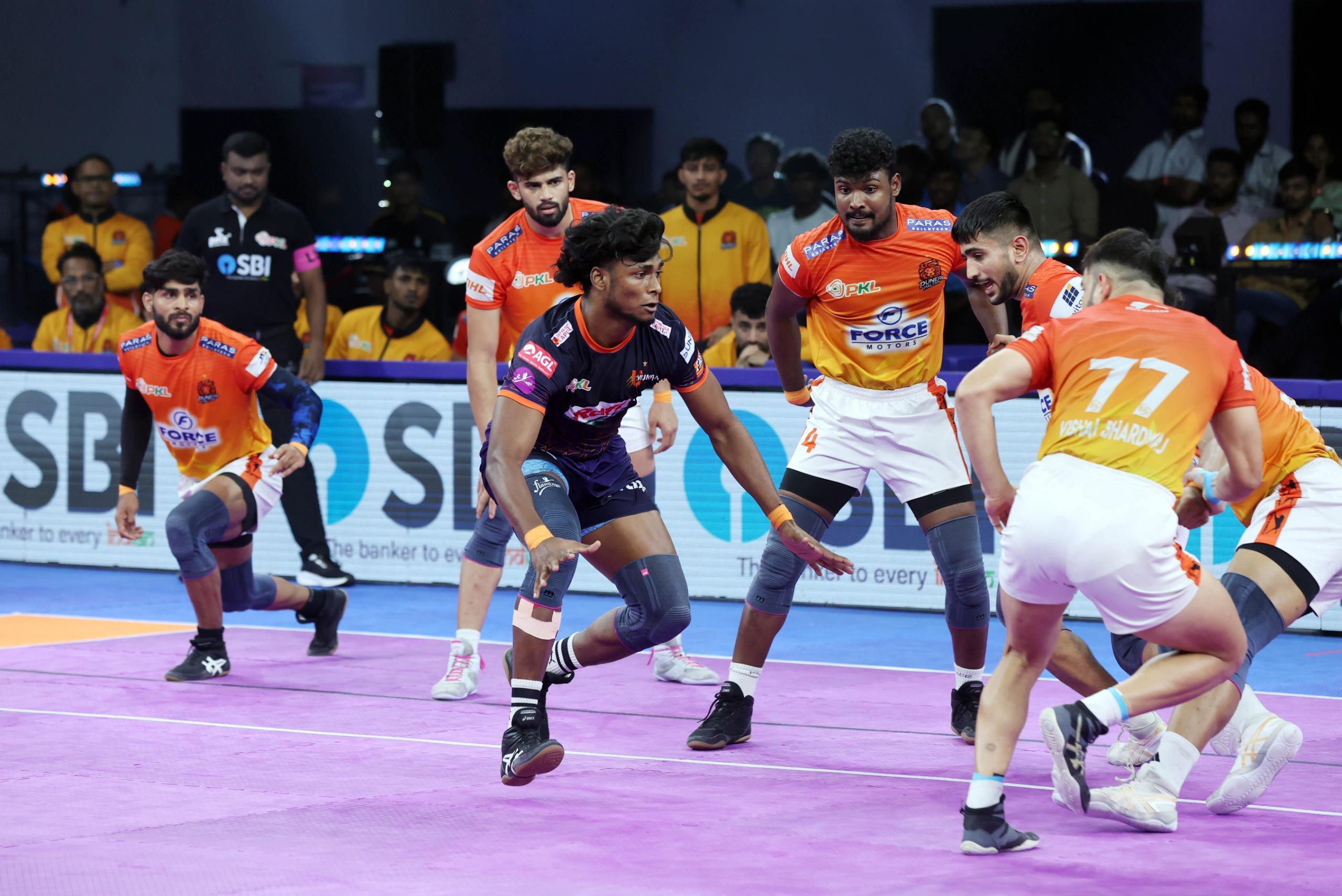 PKL 12: Shinde’s 14 points help Puneri Paltan secure a win over U Mumba