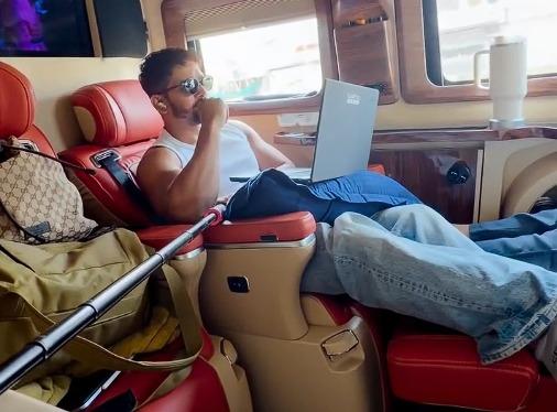 Harshvardhan Rane studies for exams en route to the location of 'Force 3'