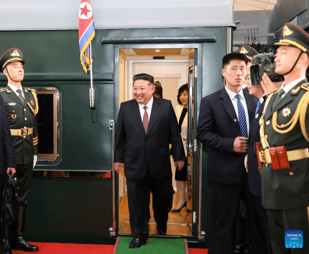North Korean leader appears to be accompanied by daughter on China visit, says intelligence agency