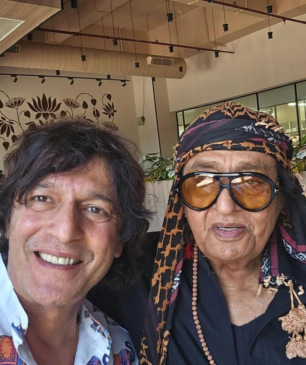 Chunky Panday & Ranjeet visit Vrindavan on Holi, attend ‘Bhagwad Paath’