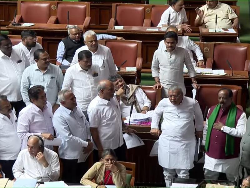 War of words in K'taka Assembly; Speaker criticises members over personal attacks