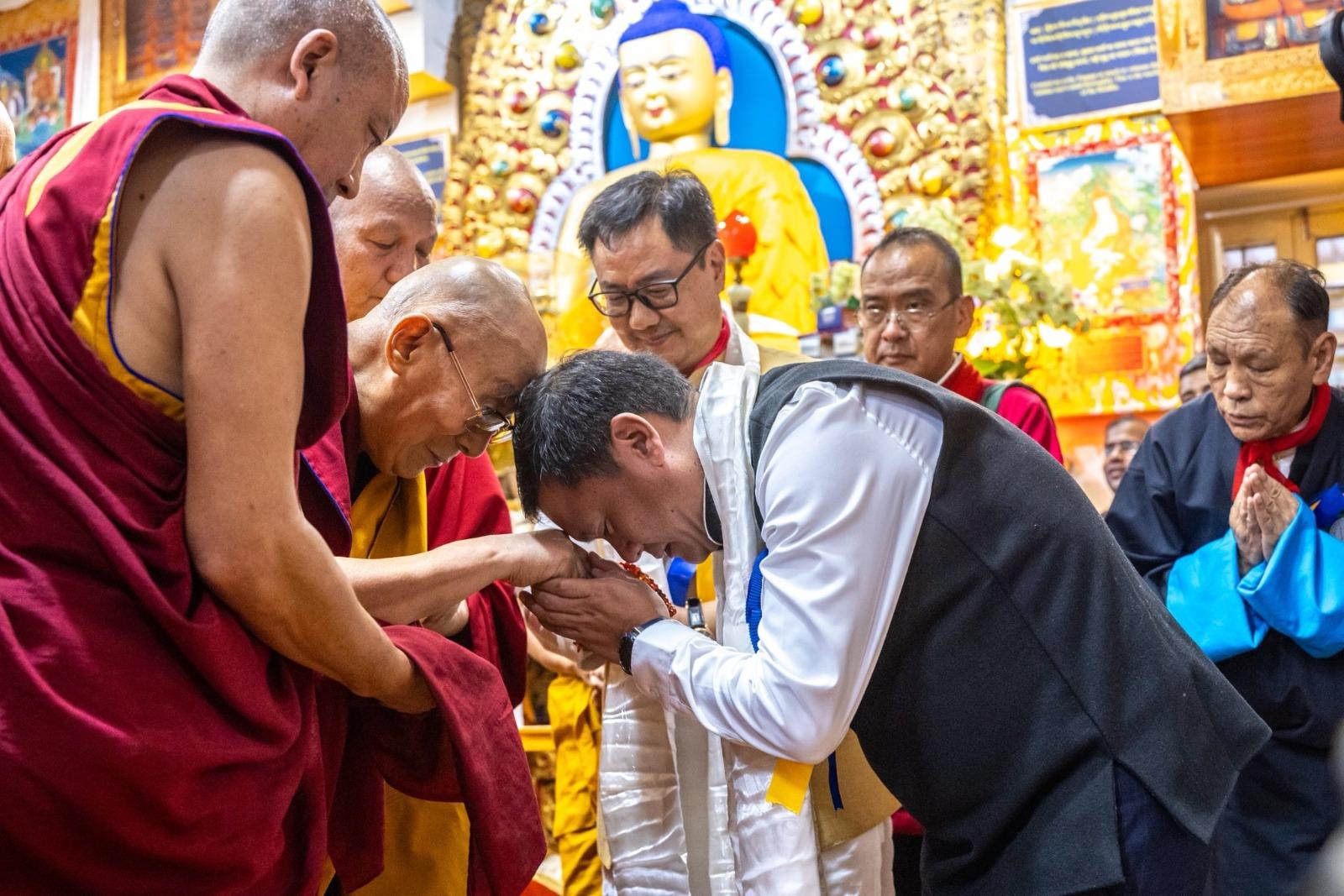 Kiren Rijiju, Pema Khandu attend Dalai Lama’s 90th birthday celebrations in Dharamshala