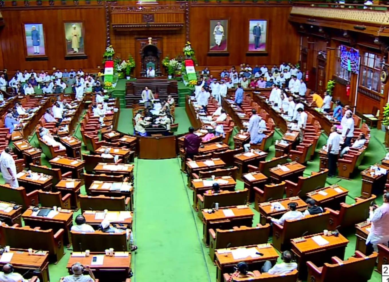 Excise scam: Karnataka BJP protests in Assembly, seeks Minister RB Thimmapur’s resignation