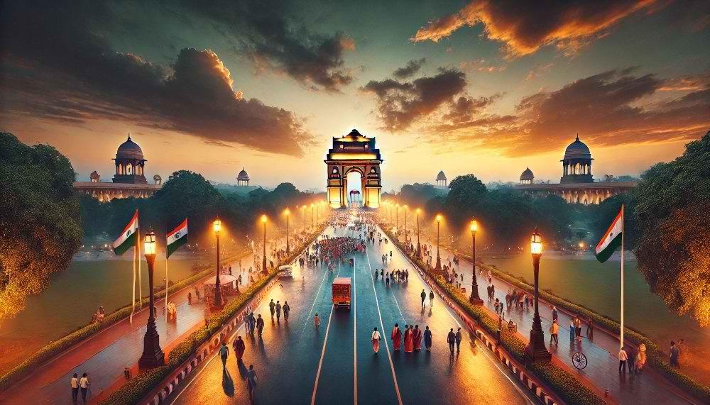 Kartavya Path in New Delhi India