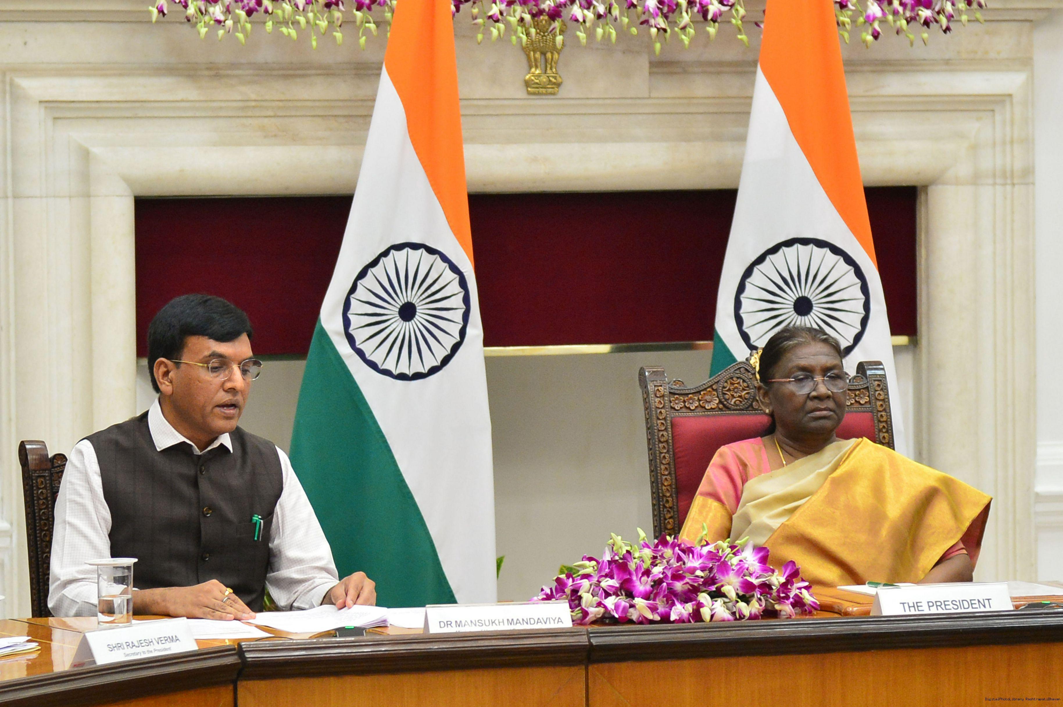 Sports Min Mandaviya shares Prez Droupadi Murmu's vision to turn tribal talent into global sporting power