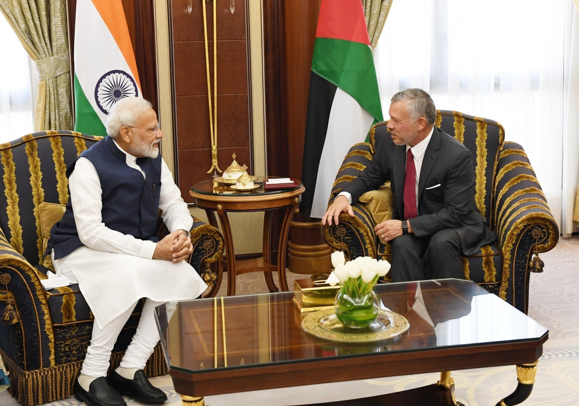 PM Modi and Jordan's King Abdullah II express concern over West Asia situation, call for dialogue