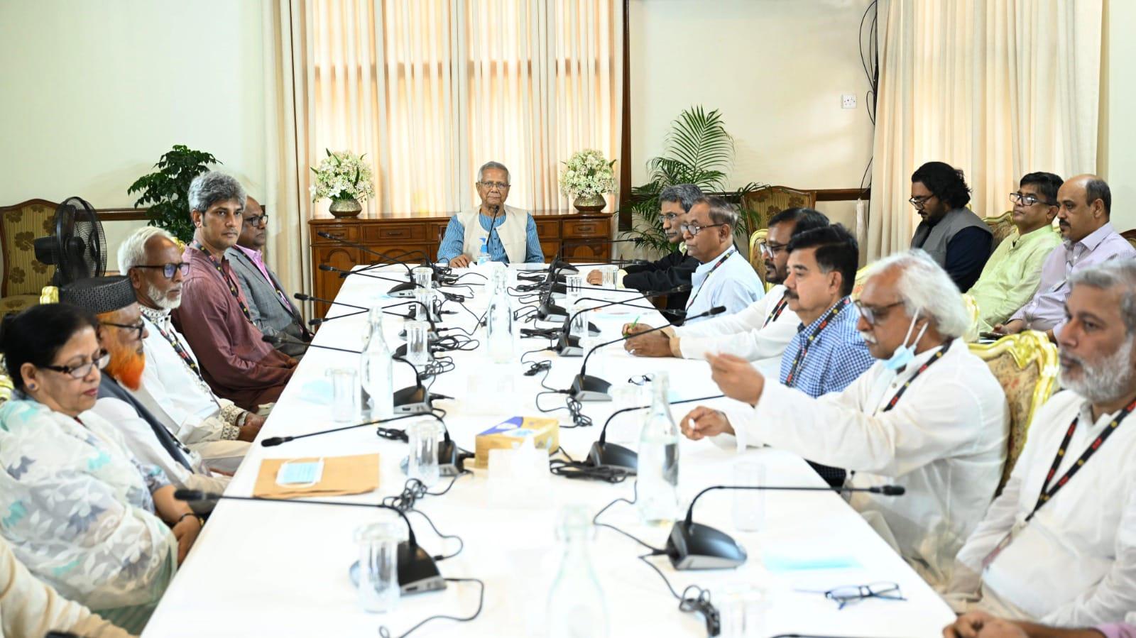 Bangladesh: 13 political parties urge Yunus to announce date for national election