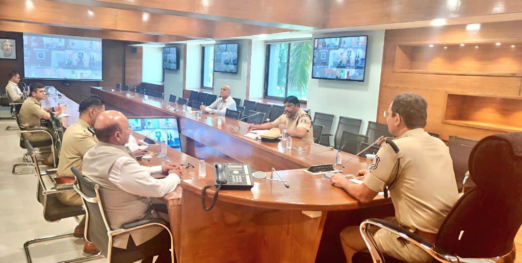 Gujarat DGP reviews security arrangements for Navratri