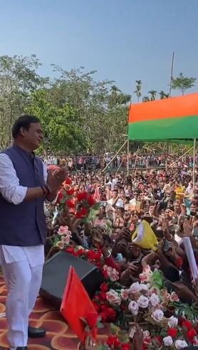 People coming out in large numbers to support BJP: Assam CM