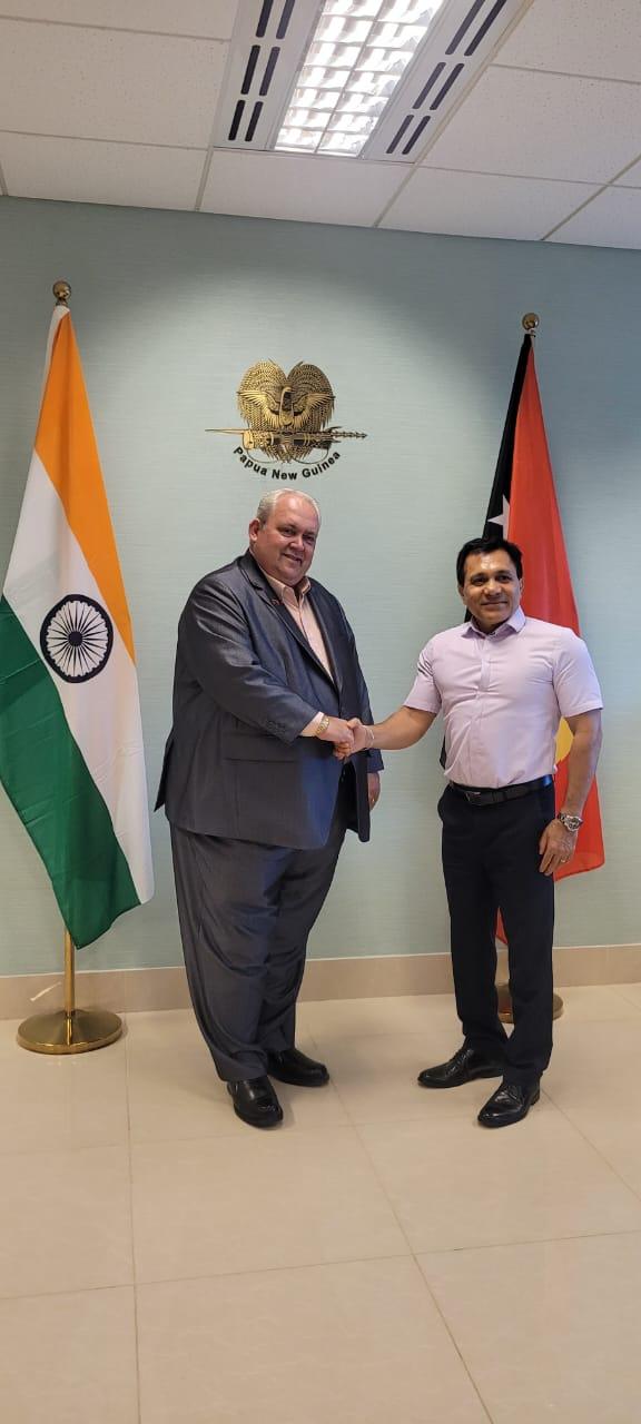 Indian envoy meets Papua New Guinea's Foreign Minister, discusses strengthening bilateral ties