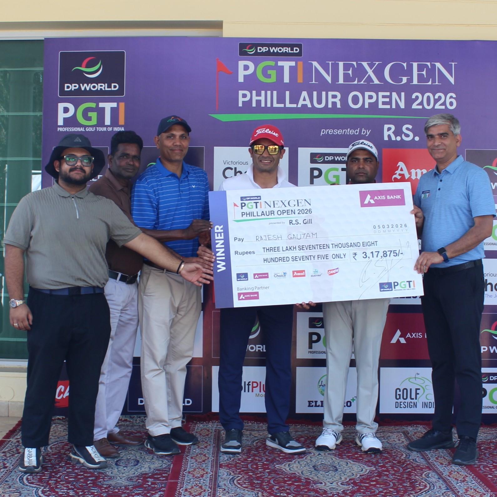 Rajesh Kumar prevails in three-way playoff to win PGTI Phillaur Open