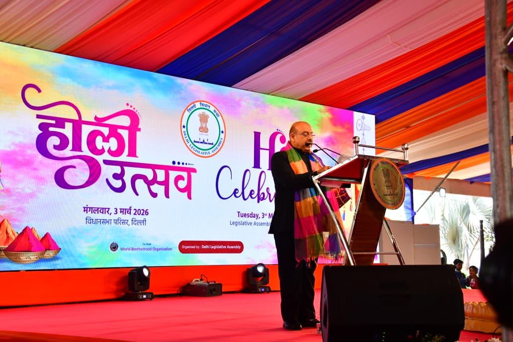 Holi celebration is India’s civilisational strength: Delhi Speaker 