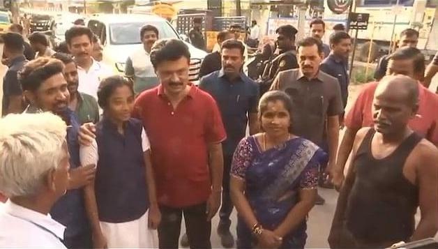 Stalin's intense campaign in Tiruchy East where DMK's Irudhayaraj fights VCK's Vijay