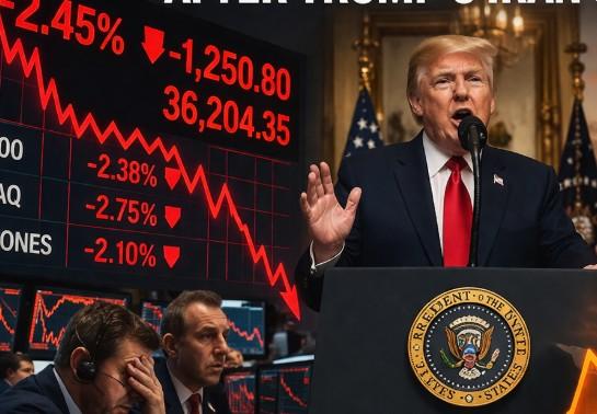 Stocks fall, oil prices jumps after Trump's Iran speech