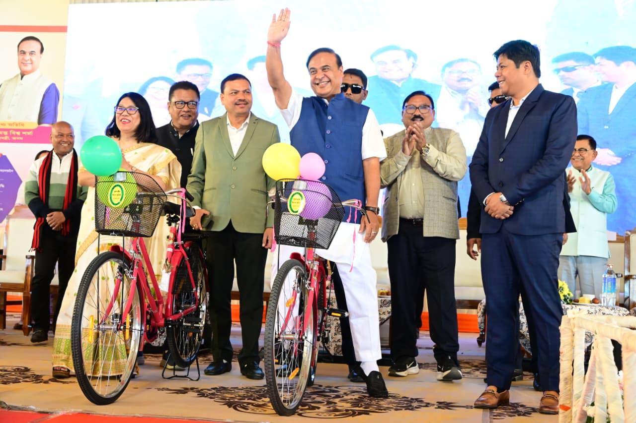 Assam CM launches bicycle distribution initiative for school students