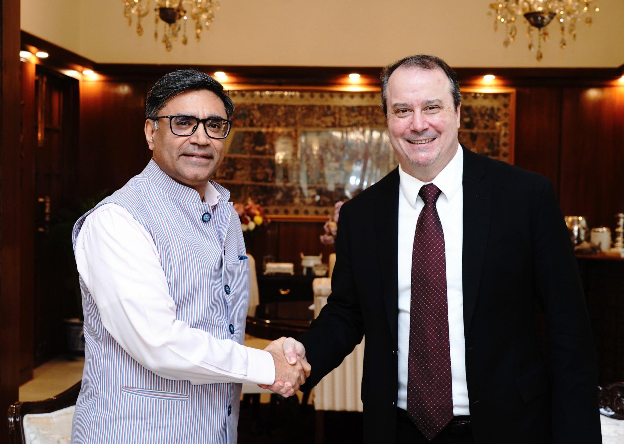 US trade representative Rick Switzer meets FS Vikram Misri, discusses economic and trade ties