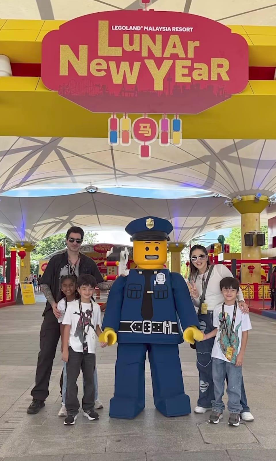 Sunny Leone rings in twin sons birthday with rides, boats and cake at LEGOLAND Malaysia