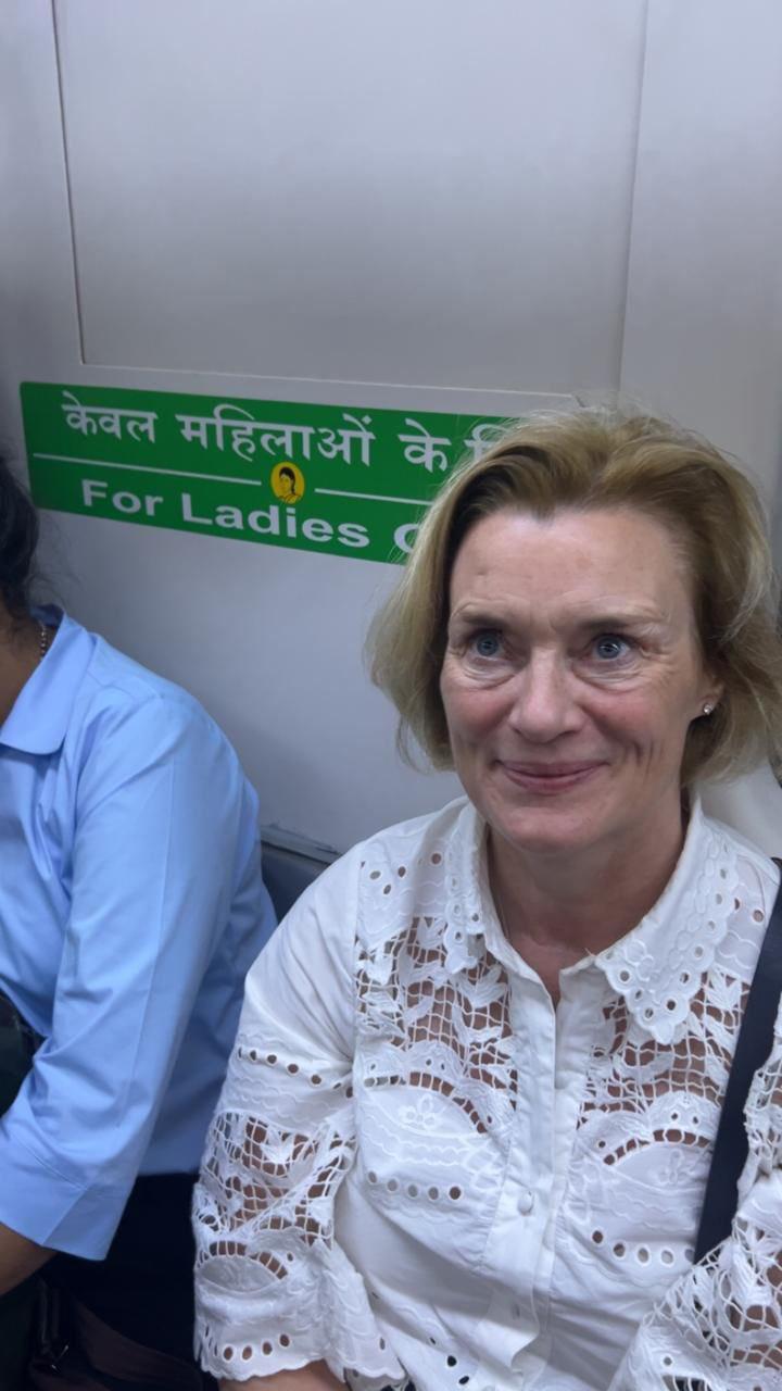 Norwegian envoy takes ride in Delhi Metro, calls it 'fast, clean and super-efficient'