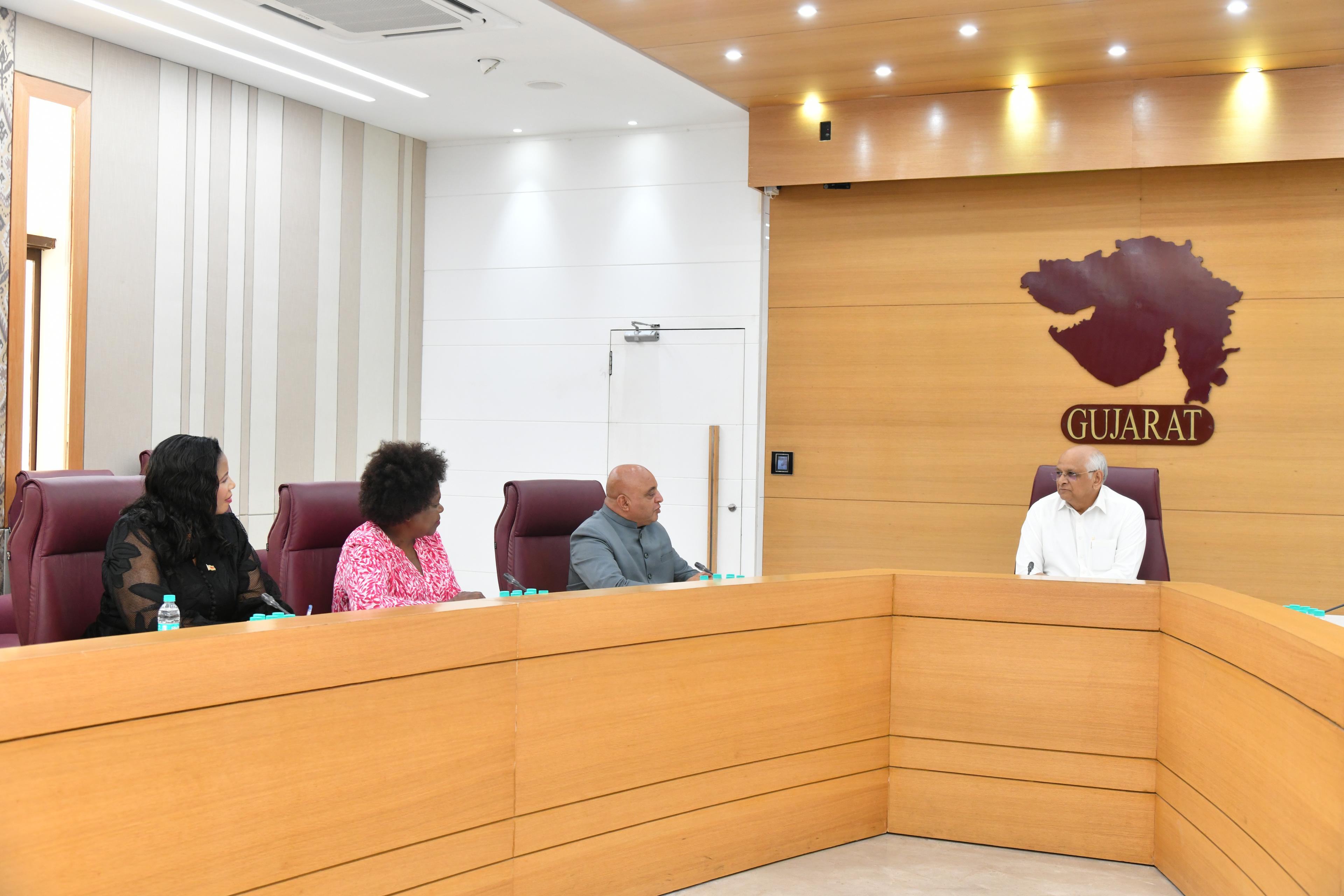 Gujarat CM meets Zimbabwe delegation, explores MSME partnership