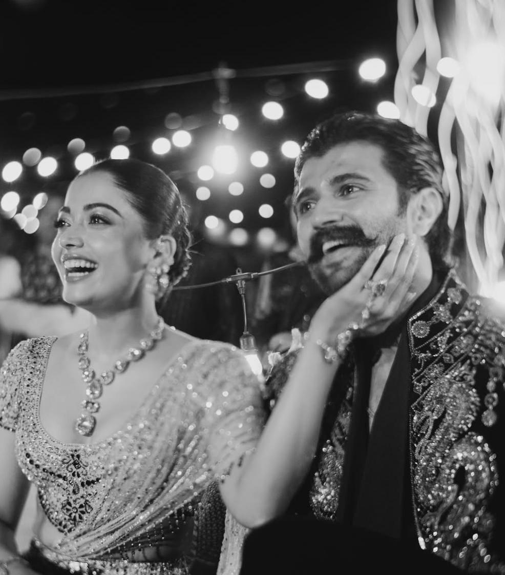 Rashmika Mandanna, Vijay Deverakonda shed happy tears as they soak in love on Sangeet night