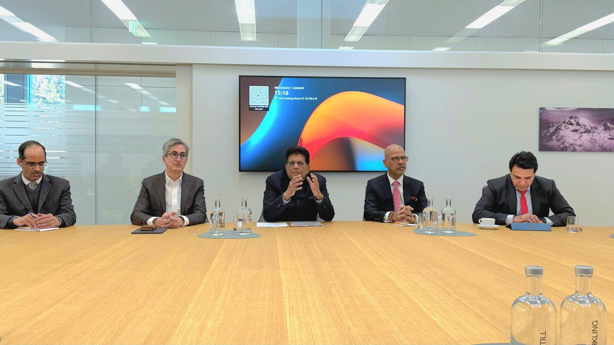 Piyush Goyal urges Liechtenstein firms to use $100 bn India-EFTA deal opportunity