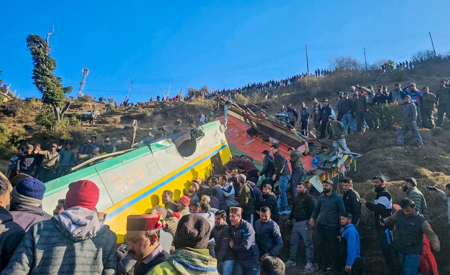 Eight killed, several injured as bus plunges into deep gorge in Himachal