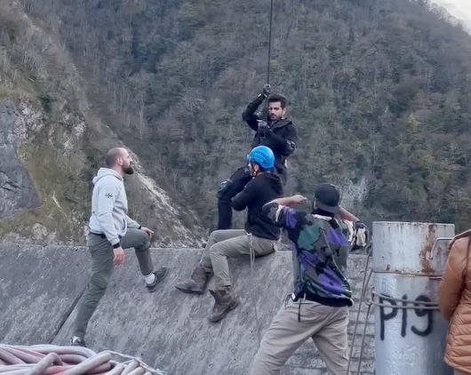 Karan Tacker overcomes his fear of heights by dangling from one of the highest dams in the world