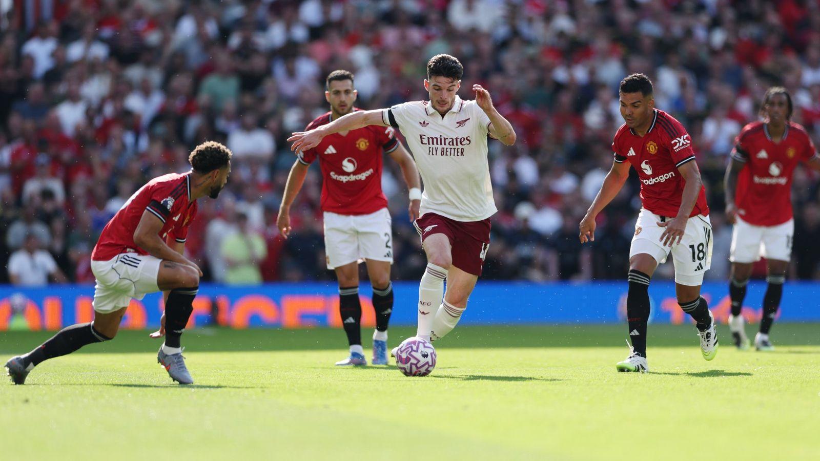 PL: Man Utd impress in opening game despite 1-0 defeat vs Arsenal