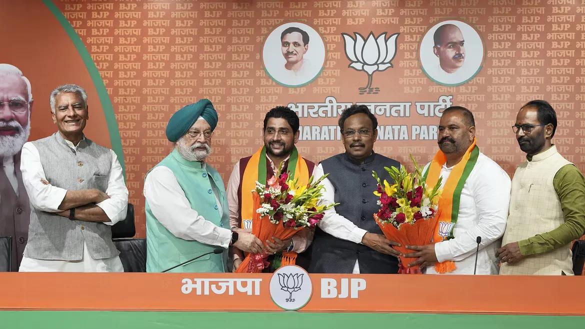 AAP MP Sushil Kumar Rinku and MLA Sheetal Angural join BJP