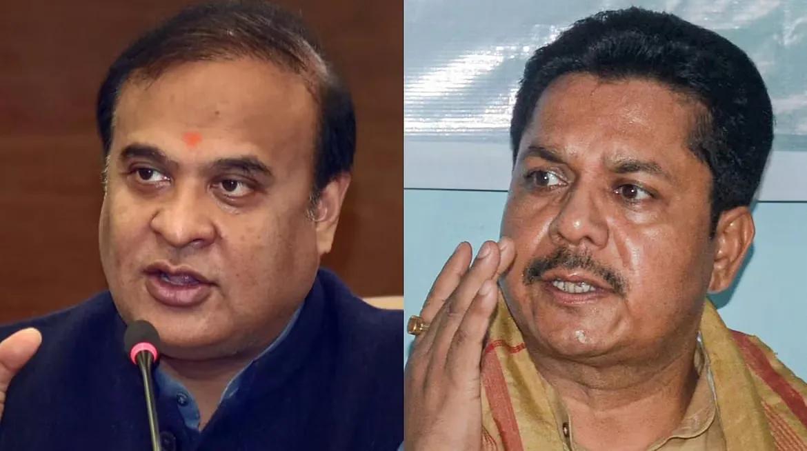 Assam CM Himanta Biswa and Assam Congress Chief Bhupen Borah