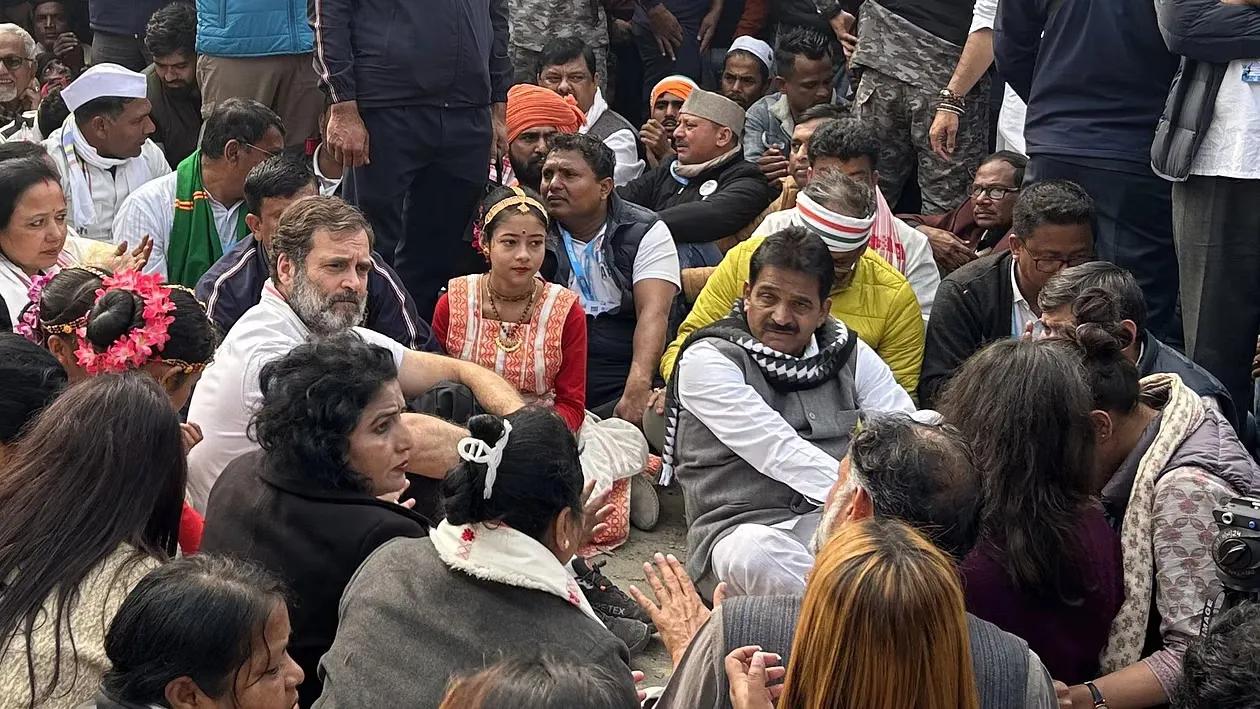 Congress protests at Sri Sri Srimanta Sankardeva