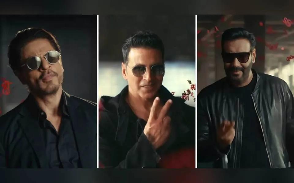 Shah Rukh Khan, Akshay Kumar, Ajay Devgn