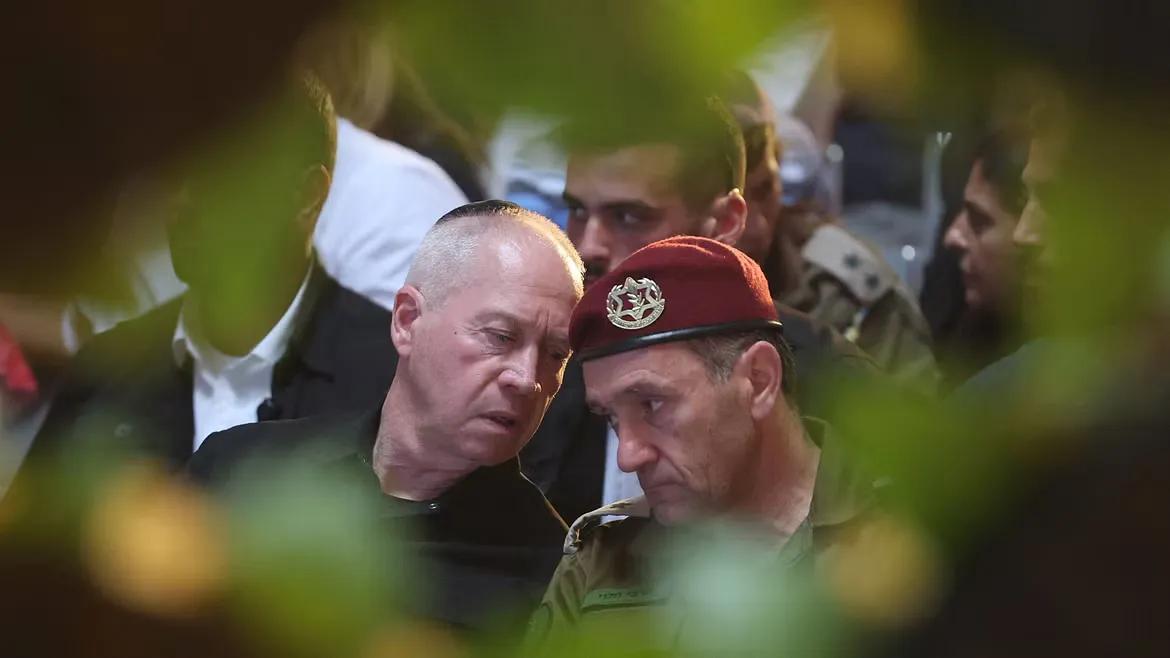 Israel's Defence Minister Yoav Galant and IDF Chief of Staff Herzi Halevi