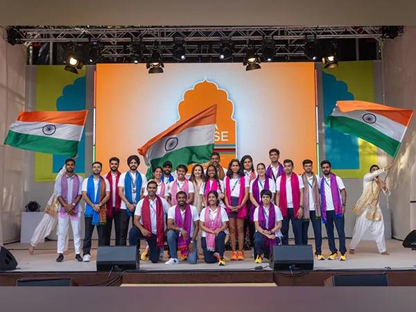 Nita Ambani with Indian Athletes at India House