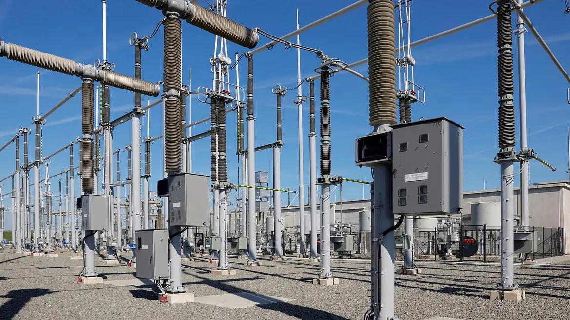 Representational picture of electricity substation