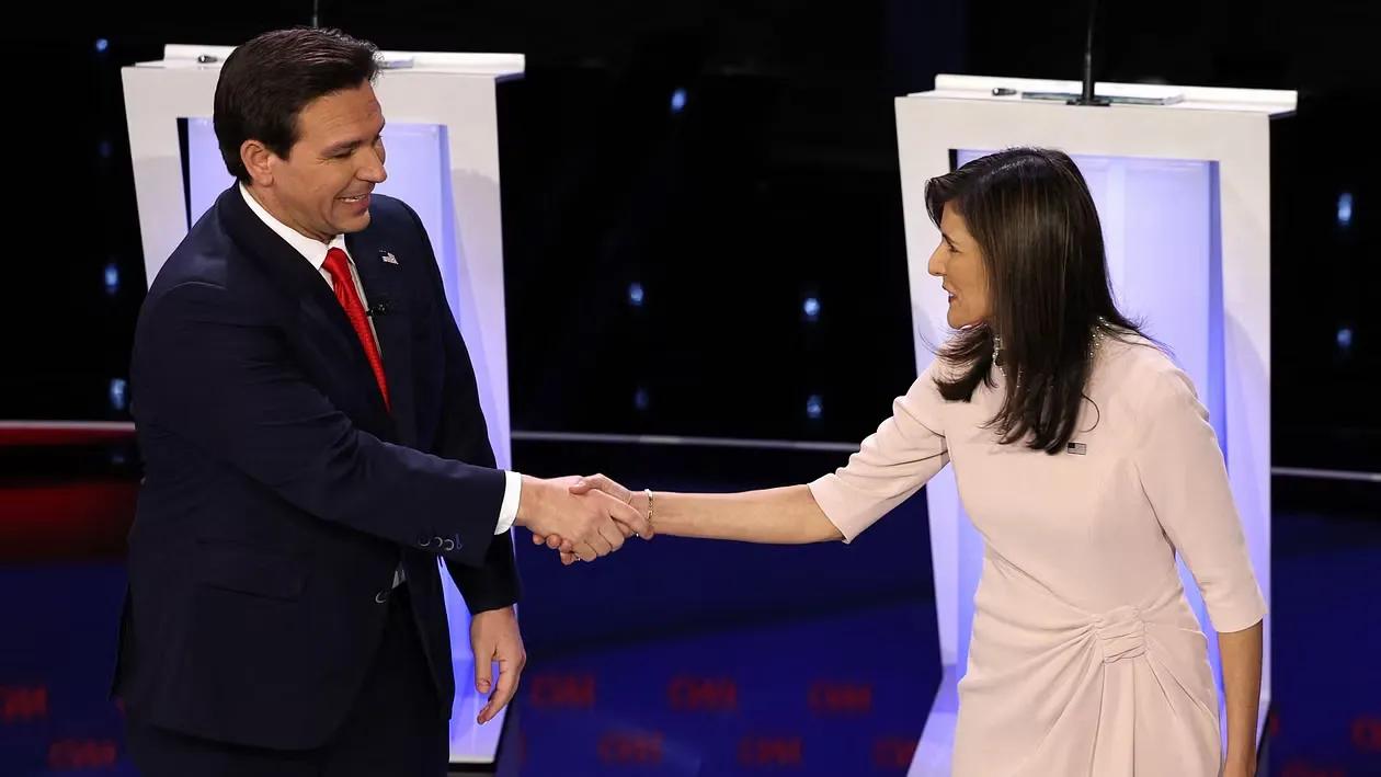 Ron DeSantis and Nikki Haley