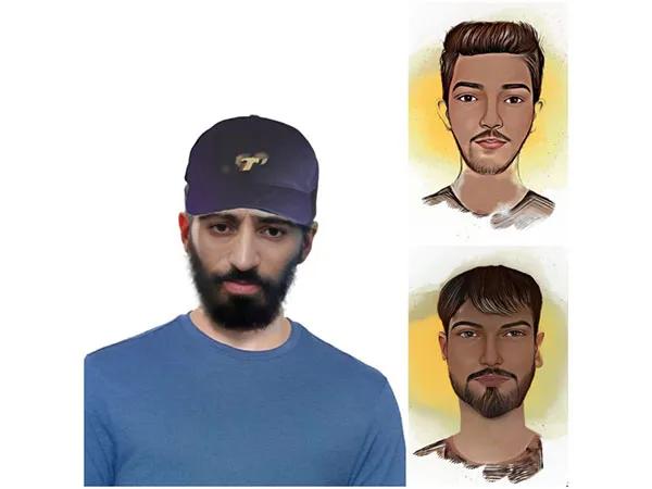 Sketch of three terrorists released by District Police Doda