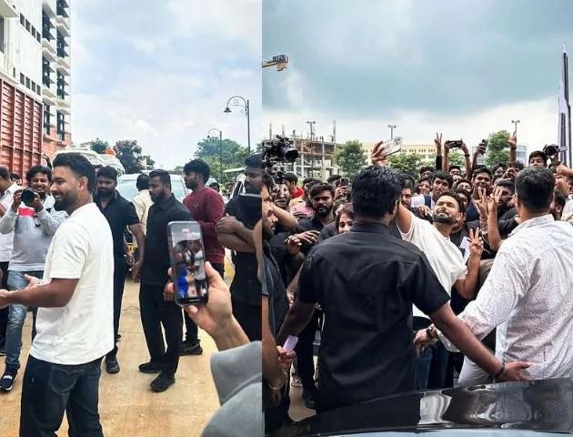 Rishabh Pant selfie fans