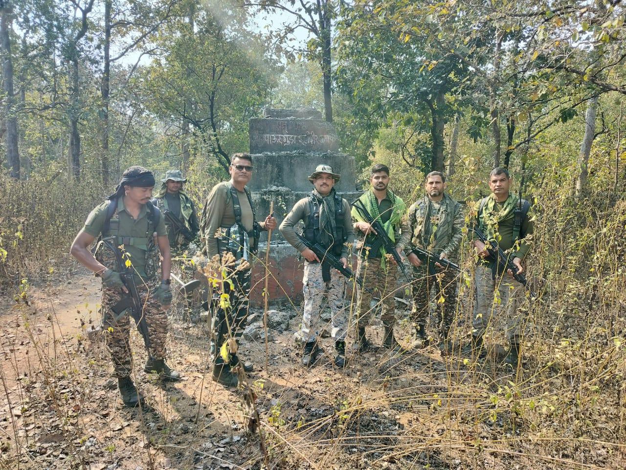 Security forces demolish five Maoist memorials in Chhattisgarh's Bijapur district