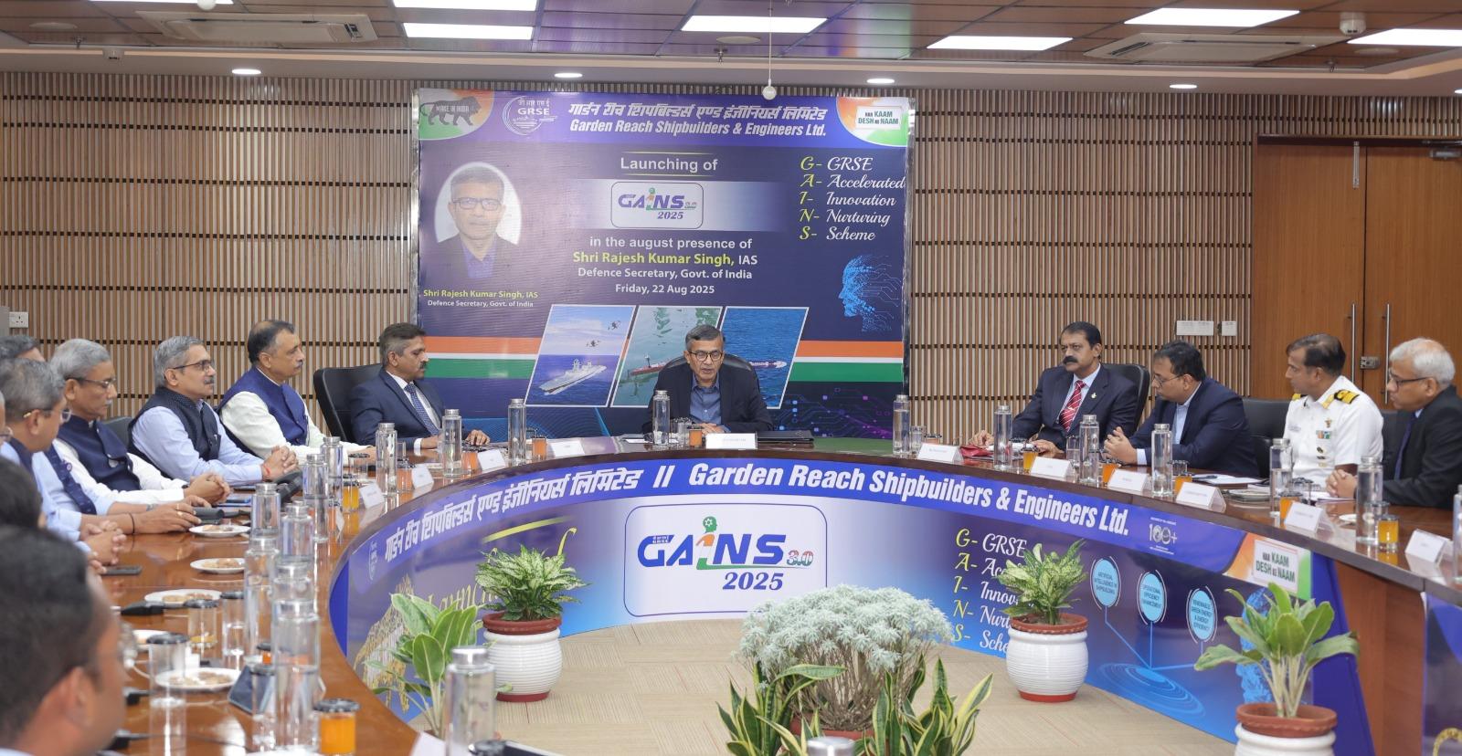 Defence Secretary launches 3rd edition of unique innovation challenge by GRSE