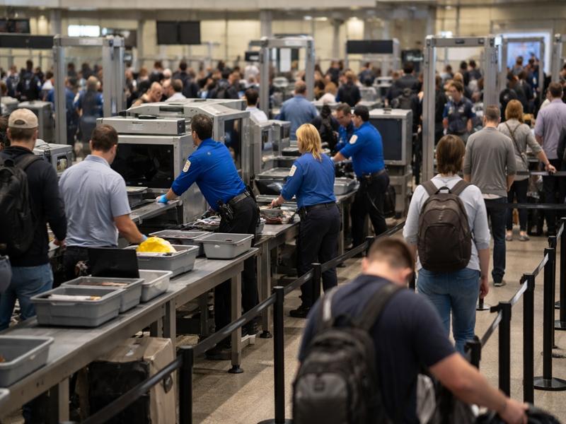 US airport delays grow as DHS shutdown hits TSA staffing