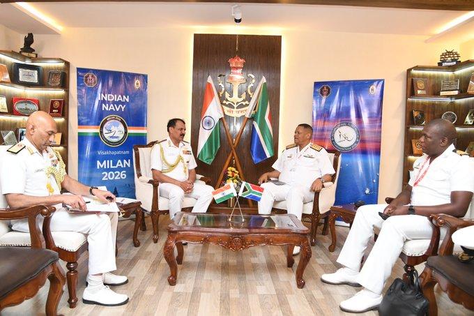 Indian Navy holds high-level bilateral talks with global partners at IFR 2026