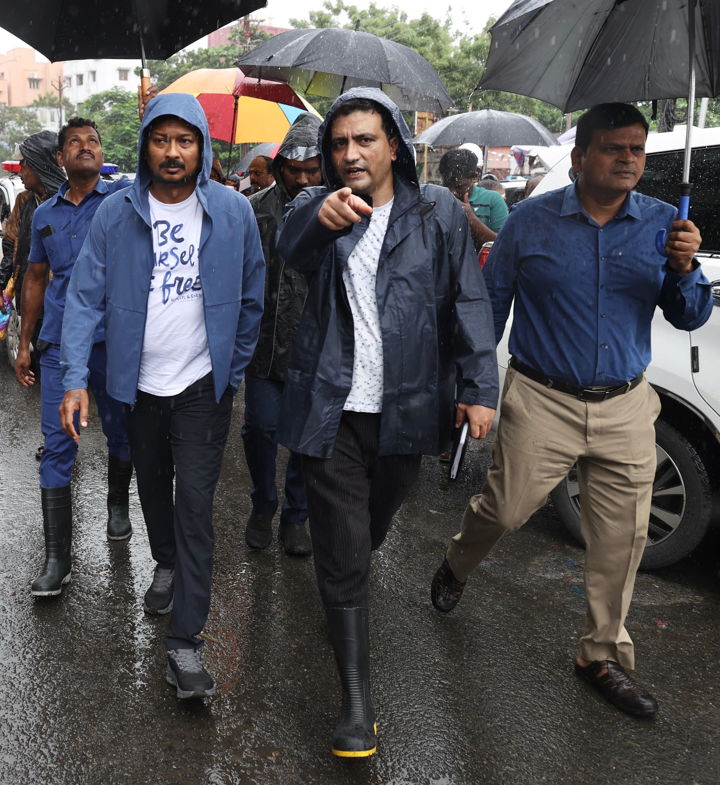 Udhayanidhi Stalin conducts surprise inspection of flood relief centres in Chennai