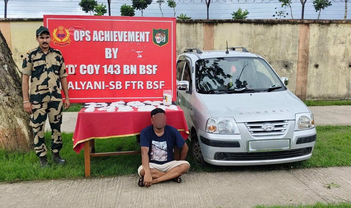 BSF arrests smuggler, seizes 27 kg silver from fuel tank of car