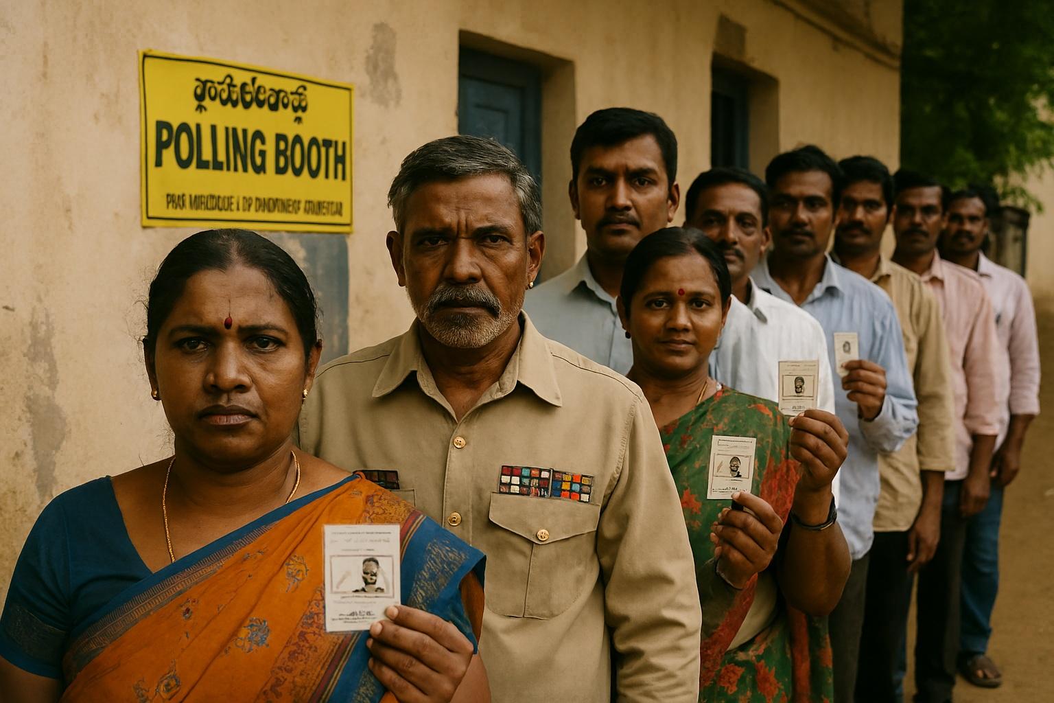 Over 70 pc polling in by-election for two ZPTC seats in Jagan’s constituency (Lead)