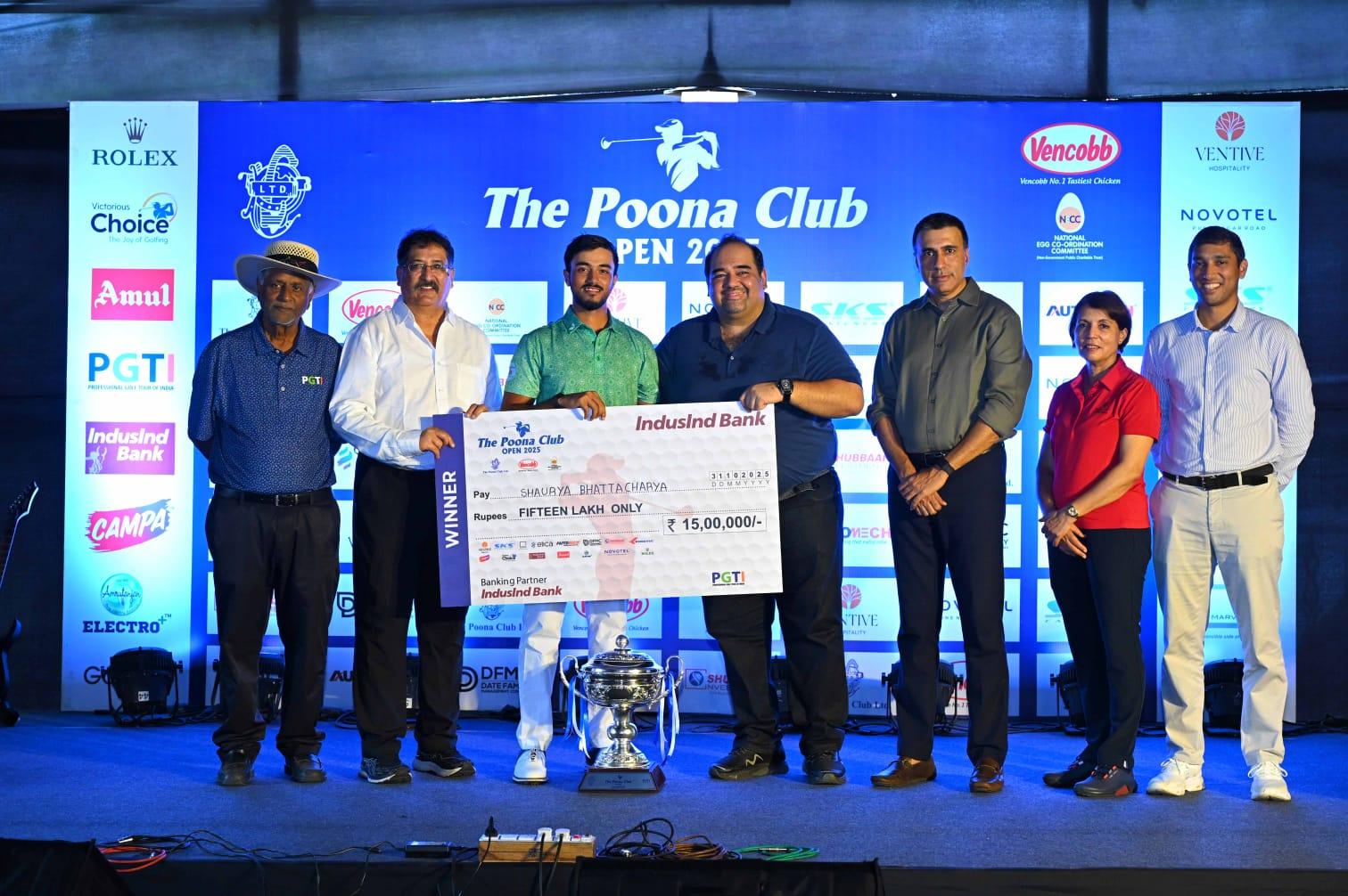 The Poona Club Open: Shaurya Bhattacharya saves best for last to snatch victory in playoff