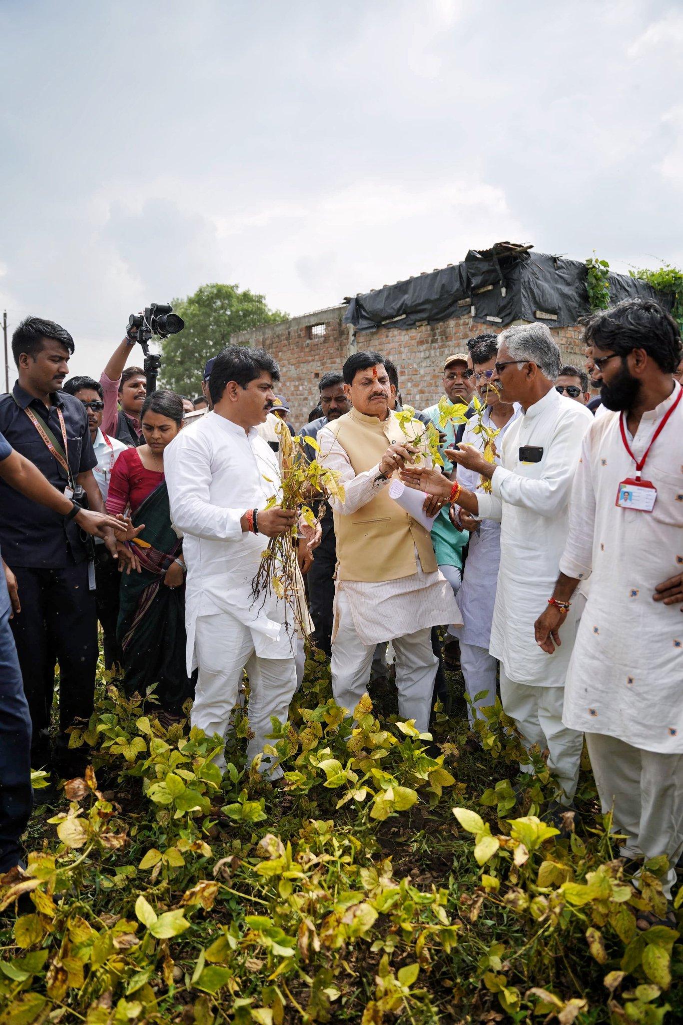 MP CM reviews crop damage and orders state-wide survey; Cong to protest in Ujjain tomorrow