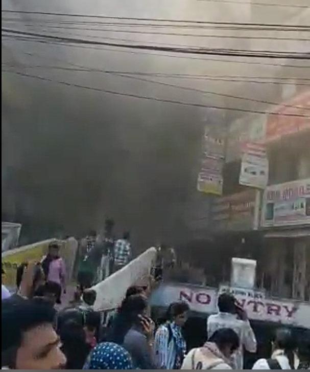 Fire breaks out in Hyderabad building housing coaching institutes; 50 students rescued