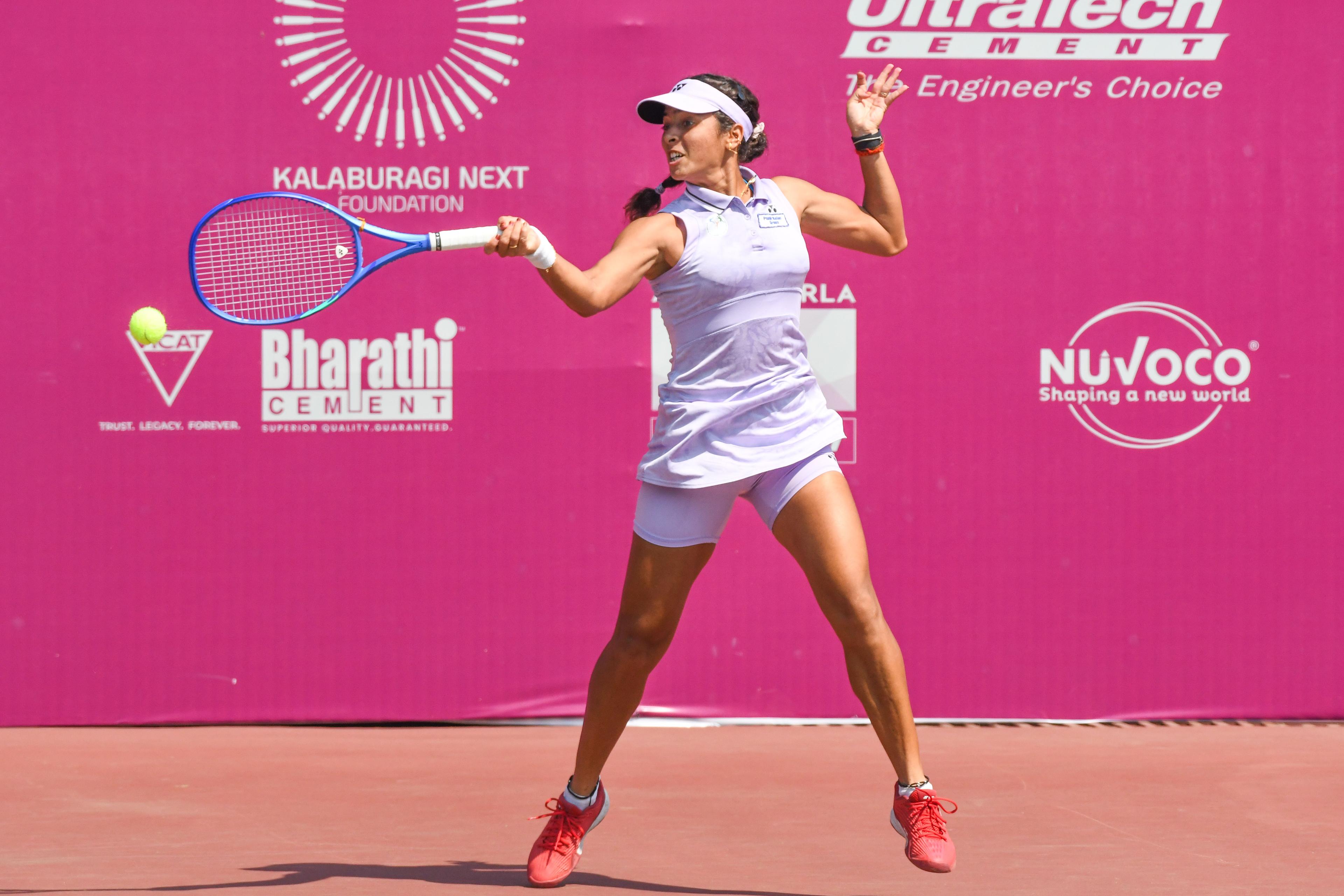 Ankita Raina and Zeel Desai advance to second round in ITF W35 Kalaburagi