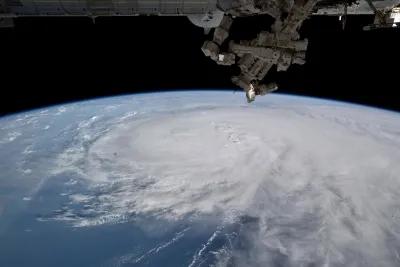 Astronaut Images Cyclone Biparjoy